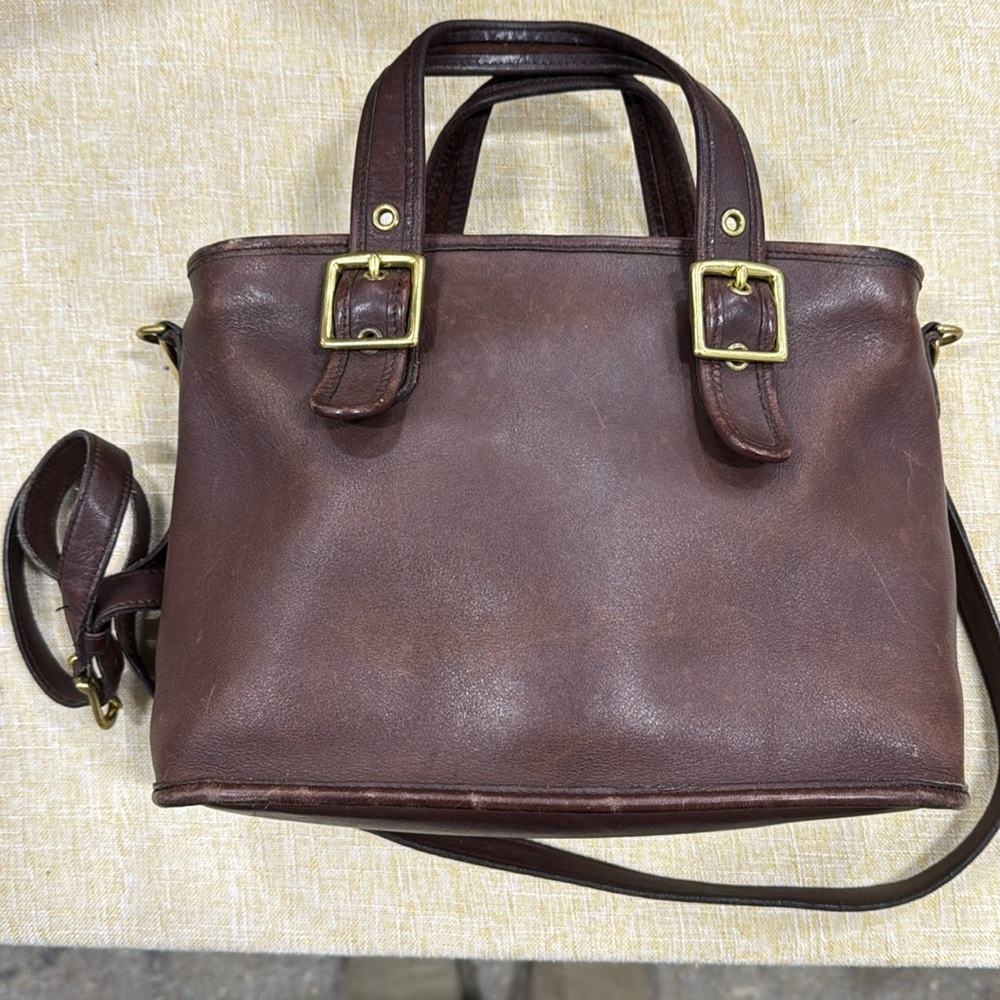 Coach Vintage Legacy Satchel Dark Brown Mahogany 9063
